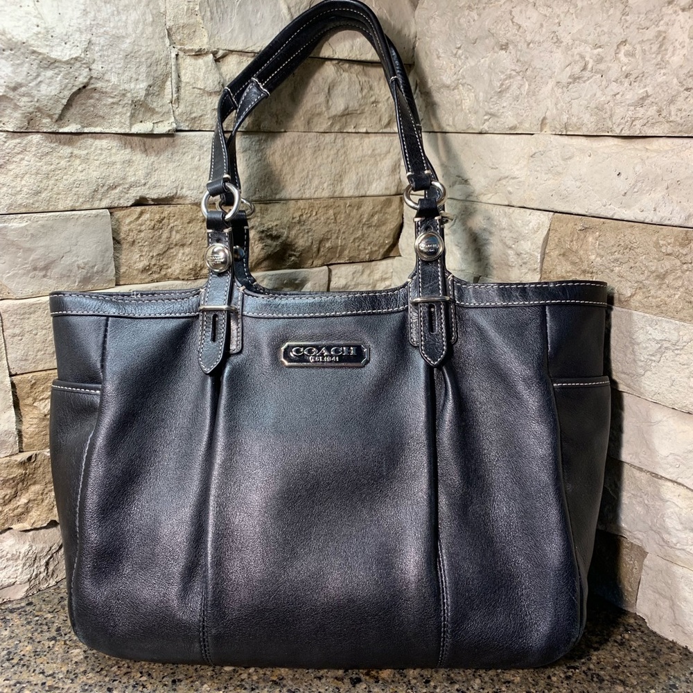 COACH F15147 Gallery East West Leather Tote